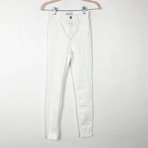 2/$30 ZARA High Rise White Skinny Jeans Pants 2 Pockets #5201